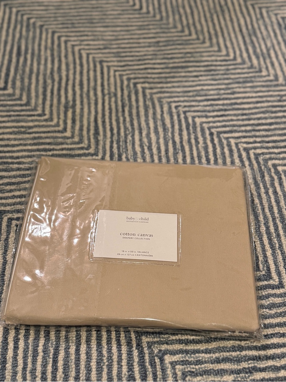 Restoration Hardware Baby + Child Cotton Canvas Valance toast